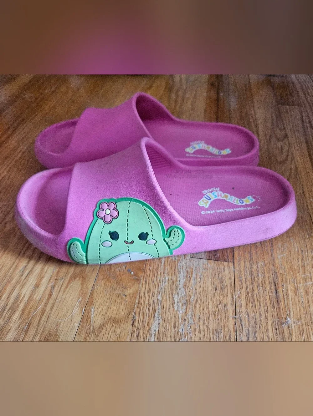 Cactus Squishmallow Pink Slides size 5/6